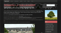 Desktop Screenshot of domainelaguillaumerie.com