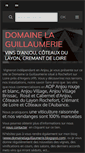 Mobile Screenshot of domainelaguillaumerie.com