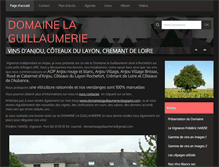 Tablet Screenshot of domainelaguillaumerie.com